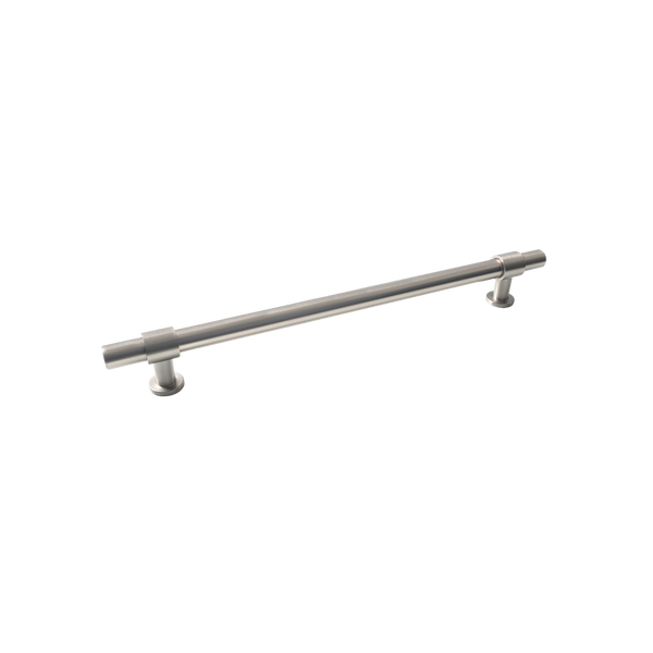 Momo Handles Belgravia Plain Solid Brass Entrance Pull Handle Dull Brushed Nickel