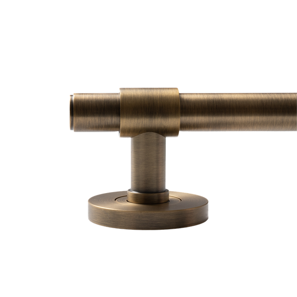 Momo Handles Belgravia Plain Lever Handle Set Dark Brushed Brass