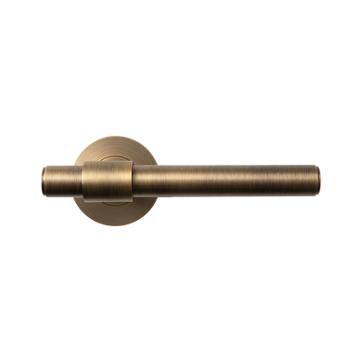Momo Handles Belgravia Plain Lever Handle Set Dark Brushed Brass