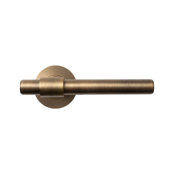 Momo Handles Belgravia Plain Lever Handle Set Dark Brushed Brass