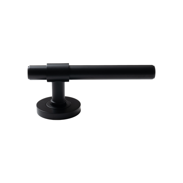 Momo Handles Belgravia Plain Lever Handle Set Matte Black