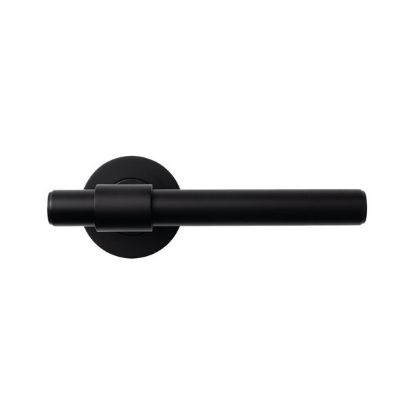 Momo Handles Belgravia Plain Lever Handle Set Matte Black