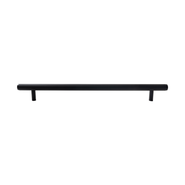 Momo Handles Bellevue Knurled Solid Brass Entrance Pull Handle Matte Black
