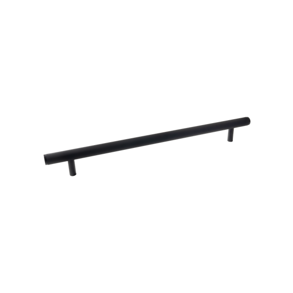 Momo Handles Bellevue Knurled Solid Brass Entrance Pull Handle Matte Black