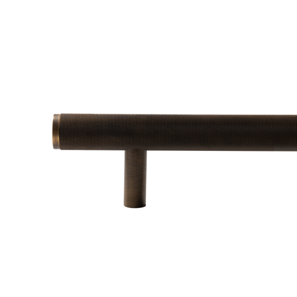 Momo Handles Bellevue Knurled Solid Brass Door Pull Handle Bronze