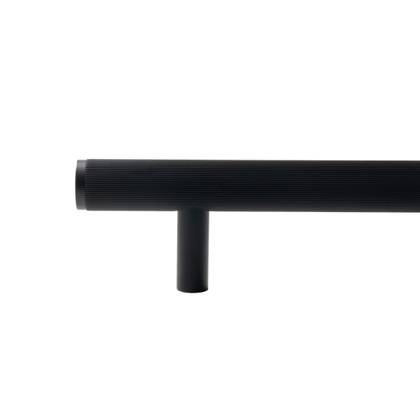 Momo Handles Bellevue Solid Brass Lined Door Pull With Back to Back Fixing Matte Black