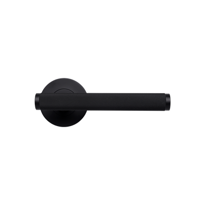 Momo Handles Bellevue Knurled Lever Handle Matte Black