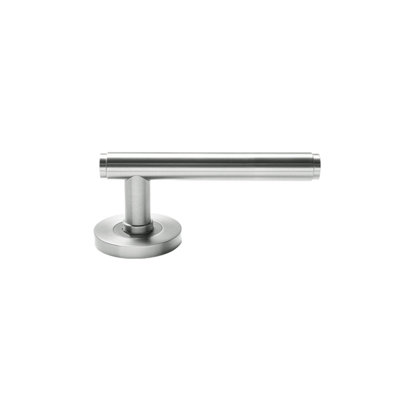 Momo Handles Bellevue Solid Brass Plain Mortice Lock Passage Lever Set Dull Brushed Nickel