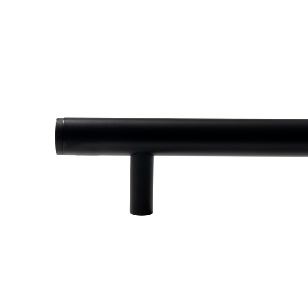 Momo Handles Bellevue Plain Solid Brass Door Pull Handle Matte Black