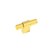 Momo Handles Momo Casper T Knob 60mm Polished Gold