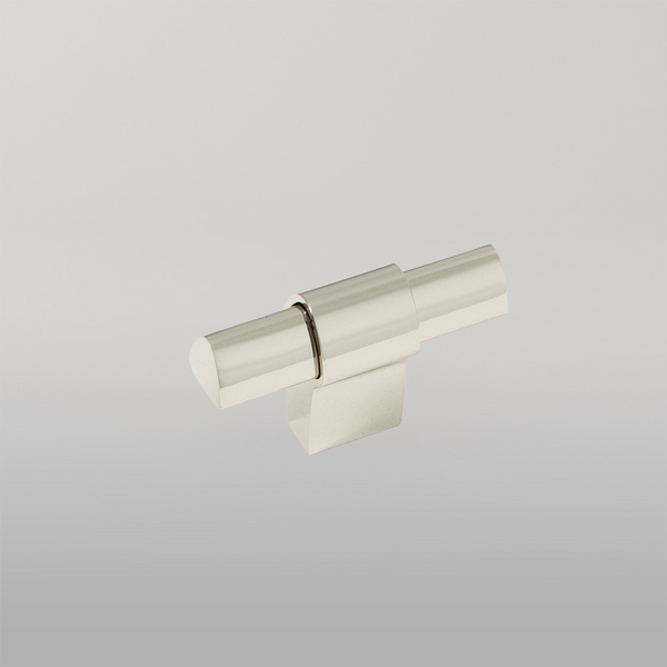 Momo Handles Momo Casper T Knob 60mm Polished Nickel