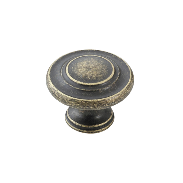 Momo Handles Momo Florencia Concentric Knob 33mm Antique Brass