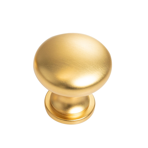 Momo Handles Momo Florencia Plain Knob 29mm Brushed Matte Brass