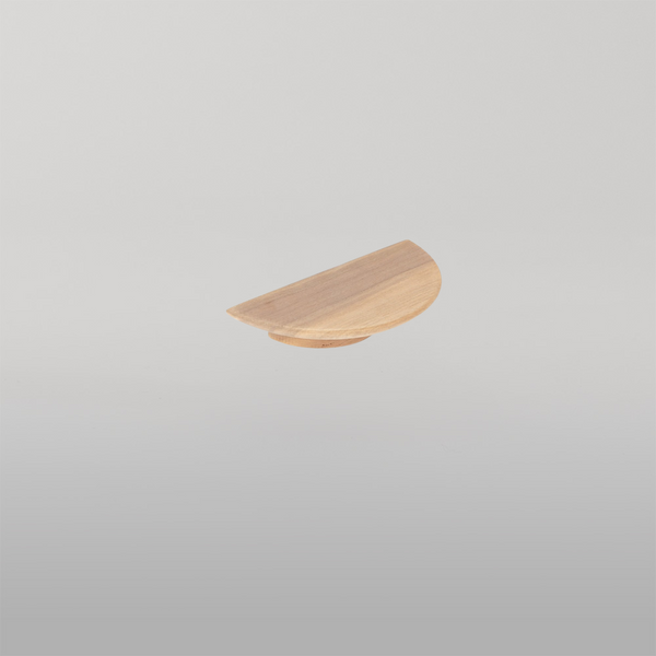 Momo Handles Momo Daintree Half Round Timber Handle 100mm Raw Walnut