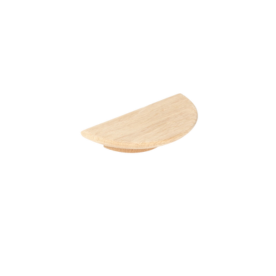 Momo Handles Momo Daintree Half Round Timber Handle 150mm Raw American Oak