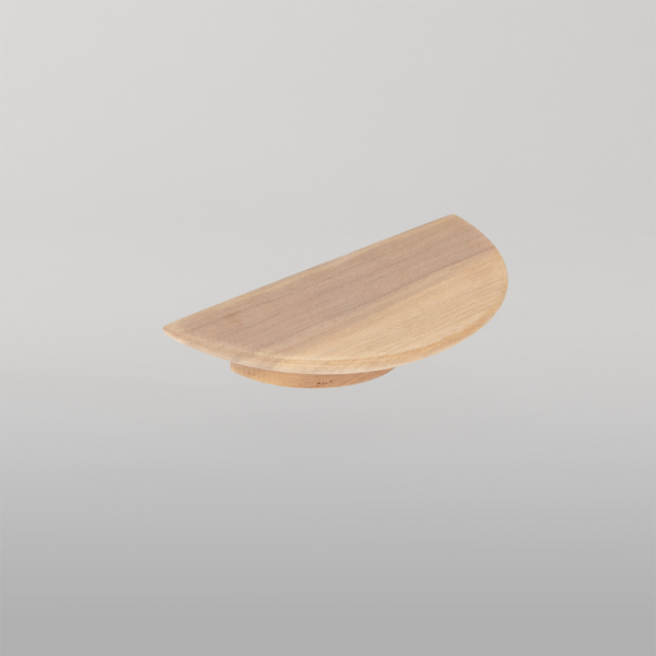 Momo Handles Momo Daintree Half Round Timber Handle 200mm Raw Walnut