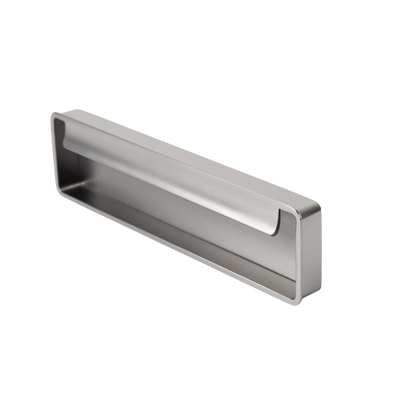 Momo Handles Momo Fold Flush Pull Handle 128mm Brushed Nickel