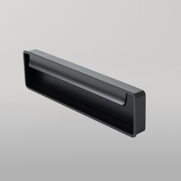 Momo Handles Momo Fold Flush Pull Handle 128mm Matte Black