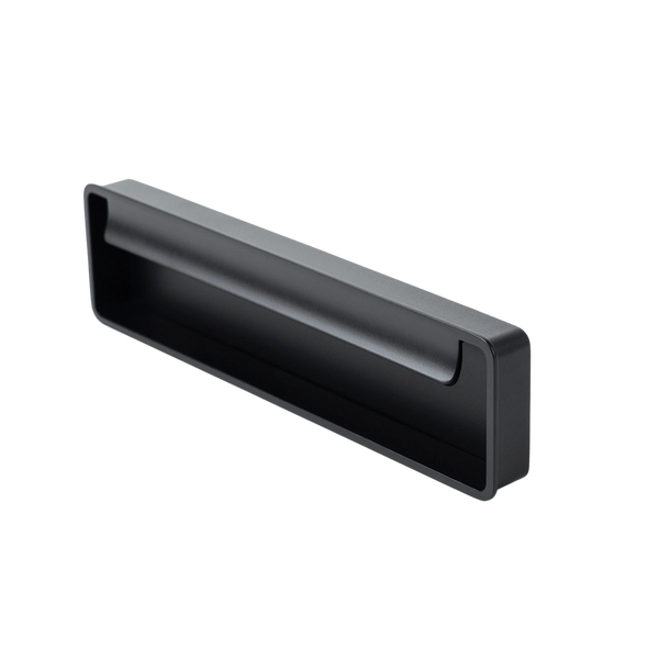Momo Handles Momo Fold Flush Pull Handle 128mm Matte Black