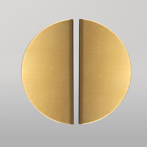 Momo Handles Momo Sola Half Round Lip Pull Handle 160mm Brushed Brass