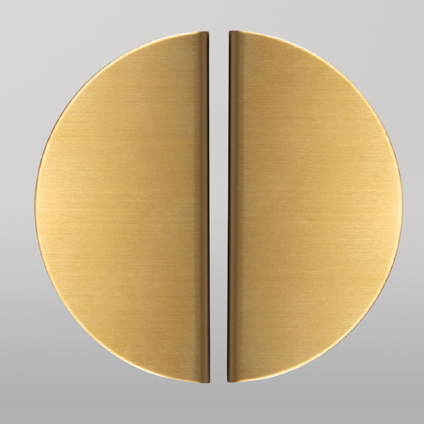 Momo Handles Momo Sola Half Round Lip Pull Handle 240mm Brushed Brass
