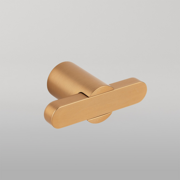 Momo Handles Momo Fusion T Knob 58mm Brushed Dark Brass