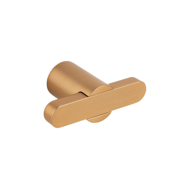 Momo Handles Momo Fusion T Knob 58mm Brushed Dark Brass