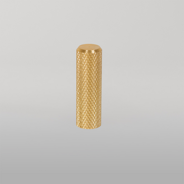 Momo Handles Momo Graf Knurled Cylinder Knob 10mm Brushed Dark Brass
