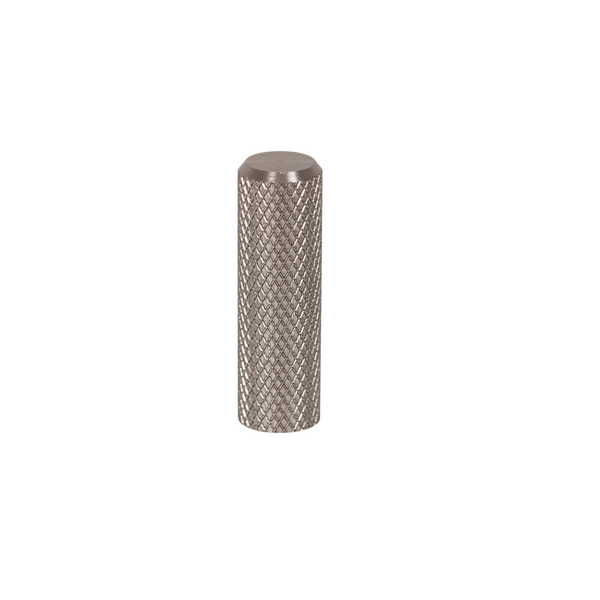 Momo Handles Momo Graf Knurled Cylinder Knob 10mm Dull Brushed Nickel