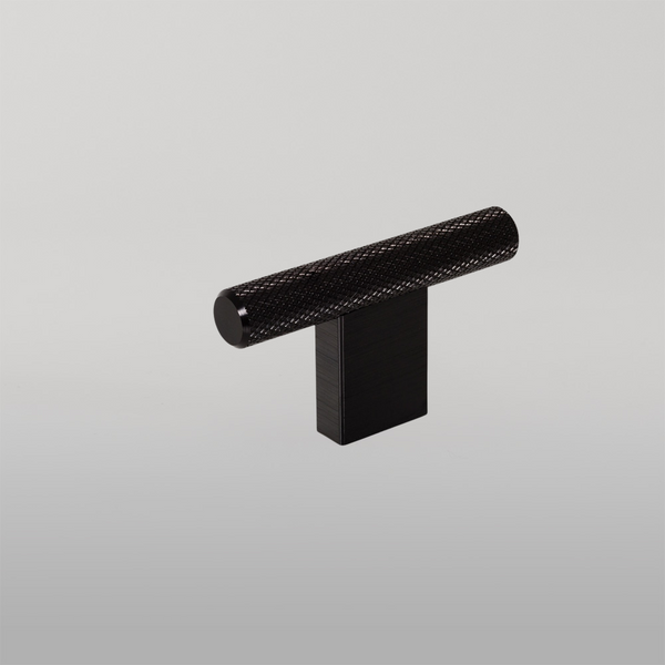Momo Handles Momo Graf Knurled T Knob 60mm Brushed Black