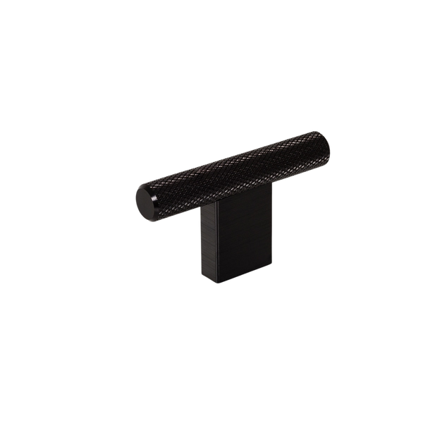 Momo Handles Momo Graf Knurled T Knob 60mm Brushed Black