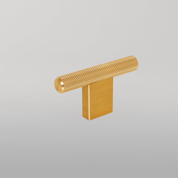 Momo Handles Momo Graf Knurled T Knob 60mm Brushed Dark Brass
