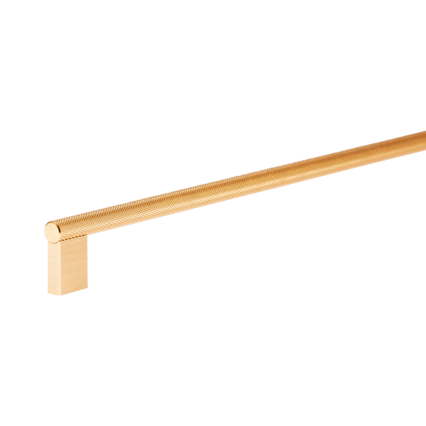 Momo Handles Graf Knurled D Handle 1178mm Dark Brushed Brass