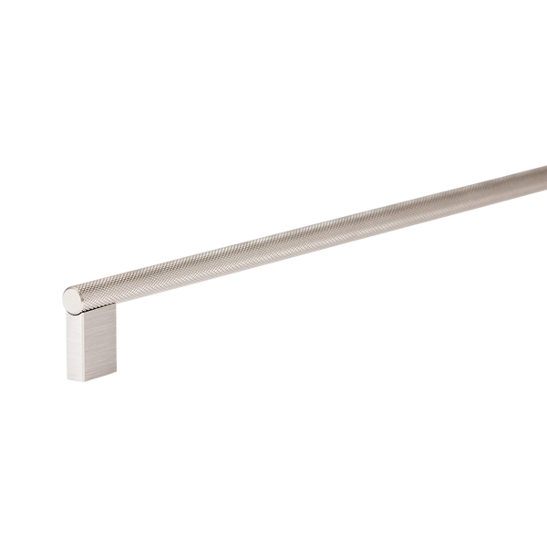 Momo Handles Graf Knurled D Handle 1178mm Dull Brushed Nickel