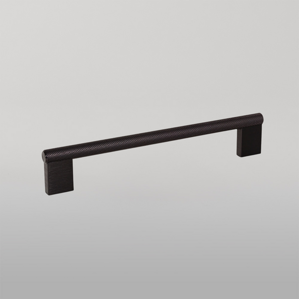 Momo Handles Momo Graf Knurled D Handle 160mm Brushed Black