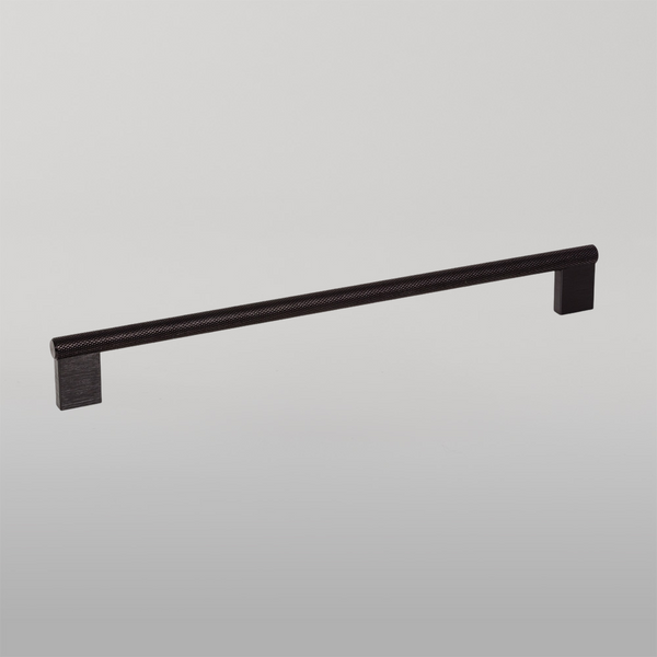 Momo Handles Momo Graf Knurled D Handle 256mm Brushed Black
