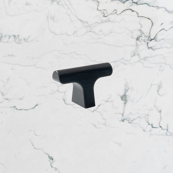 Momo Handles Hinoki T Knob 60mm Brushed Black