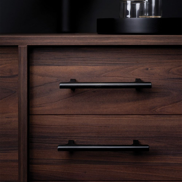 Momo Handles Hinoki D Handle 160mm Brushed Black
