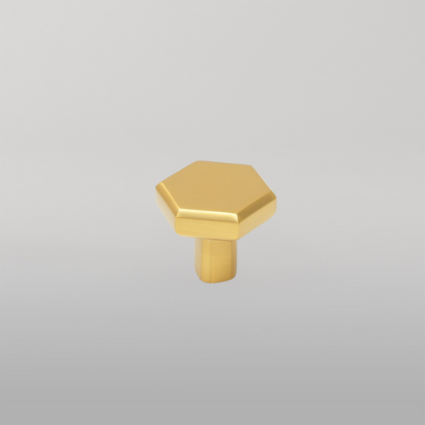 Momo Handles Momo Hendrix Knob 32mm Brushed Satin Brass