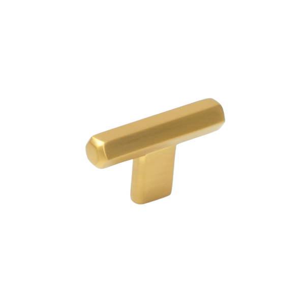 Momo Handles Momo Hendrix T Knob 60mm Brushed Satin Brass