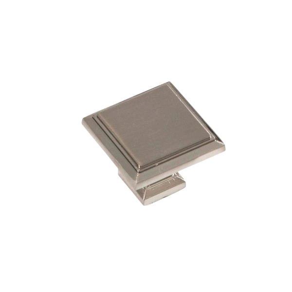 Momo Handles Momo Huntington Square Knob 32mm Brushed Nickel