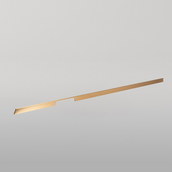 Momo Handles Momo Rail D Handle Left Hand 1120mm Brushed Dark Brass