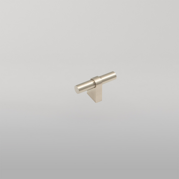 Momo Handles Momo Loreto T Knob 60mm Brushed Nickel