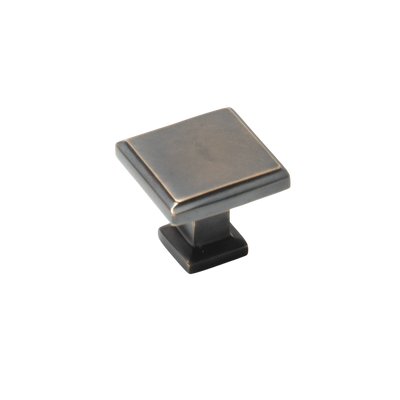 Momo Lucca Square Knob 30mm Antique Brass