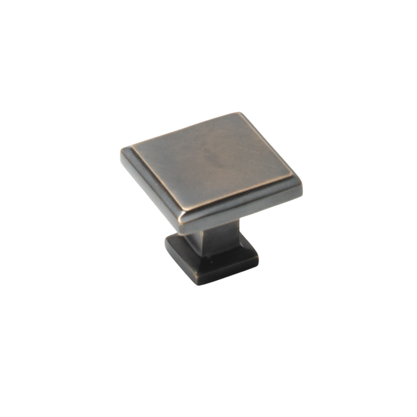 Momo Lucca Square Knob 30mm Antique Brass