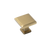 Momo Handles Momo Lucca Square Knob 30mm Brushed Satin Brass