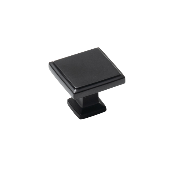 Momo Lucca Square Knob 30mm Matte Black