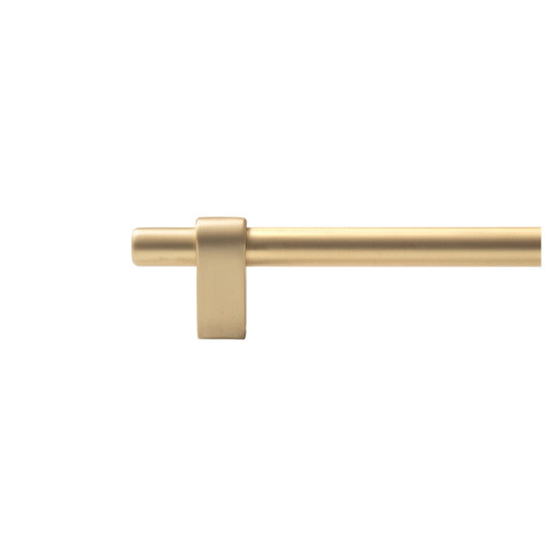Momo Handles Maida Bar Handle 648mm Brushed Satin Brass