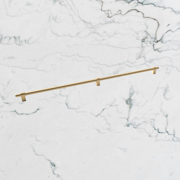 Momo Handles Maida Bar Handle 648mm Brushed Satin Brass