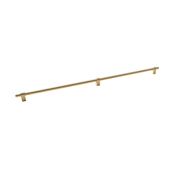 Momo Handles Maida Bar Handle 648mm Brushed Satin Brass